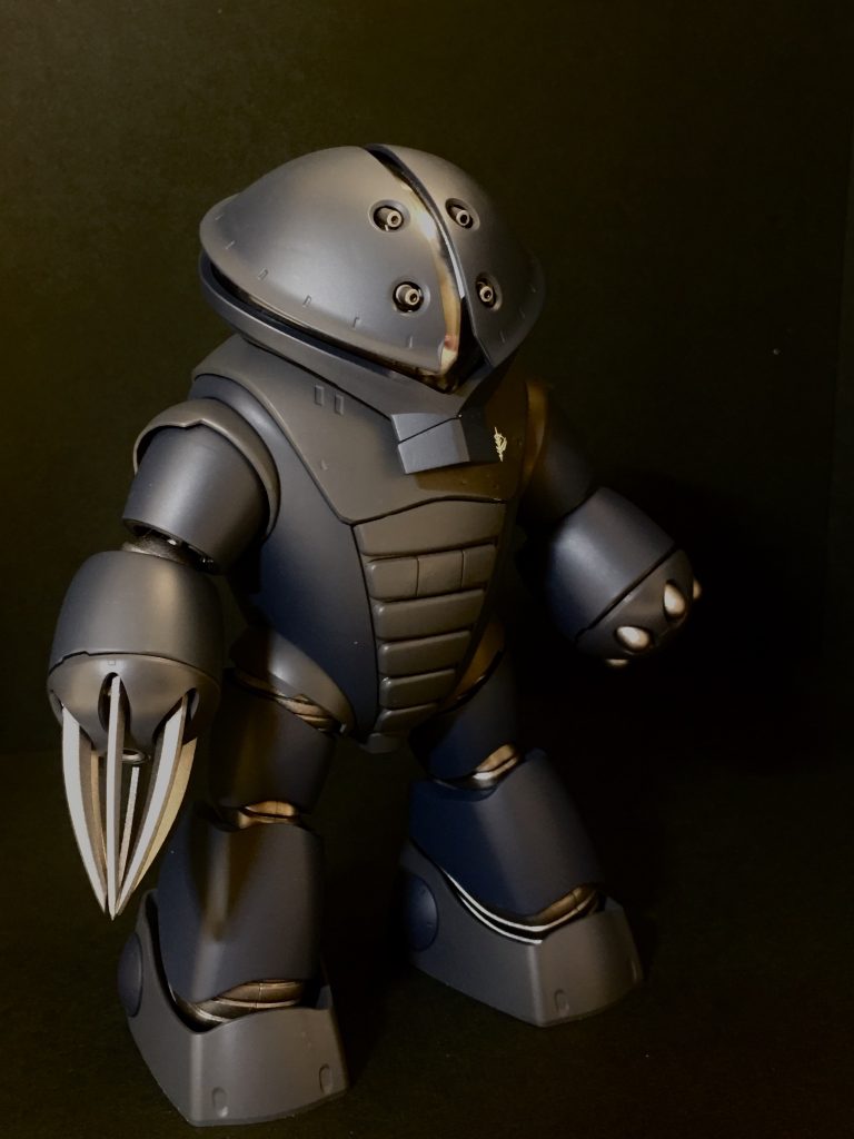 グレーにブルーを調色してみました。