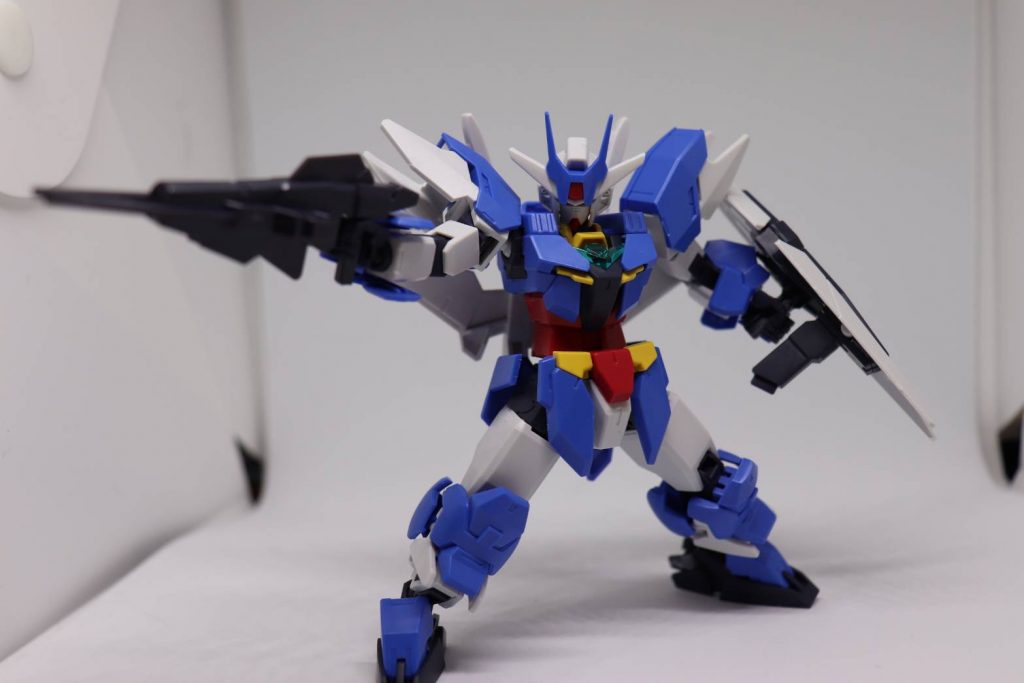 ライフルはSD、シールドはHGです