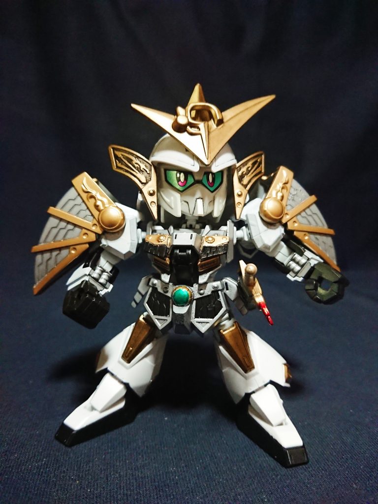 [信玄](https://gumpla.jp/sd/394898)に続く武神降臨編の6体目となります。
元キットは疾風剣豪精太となり装飾以外はZガンダムそのままのため、CSフレームのZが難なく仕込めました。