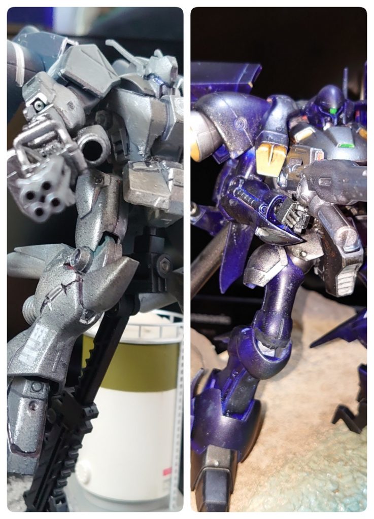 にこいち兄弟機になります。
「バイアラン フェイス」が、上半身バイアラン下半身ガーベラテトラ。
「OldType」が、上半身ガーベラテトラ 下半身がバイアラン。