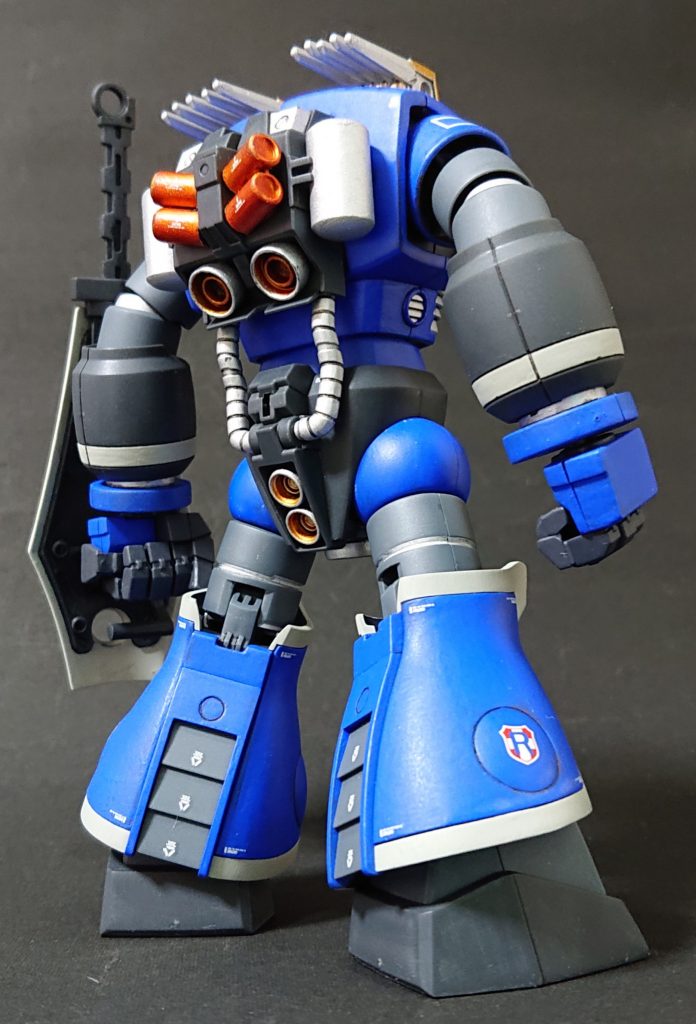 ランバ・ラルがジャブロー攻略作戦に参加していたら、こんなMSで出撃してたんじゃ…という妄想で作りました。