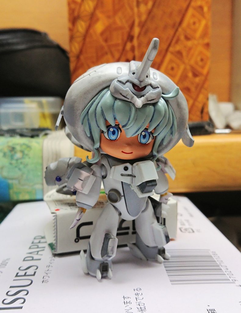 製作途中。
肩アーマーは、ベアッガイⅢの腕間接を真っ二つにして加工したもの。
お約束でキャストオフも出来るのですが。
個人的な良心の呵責と。各方面から、ものっそい怒られそうなので。
今回はアップはヤメておきます。w