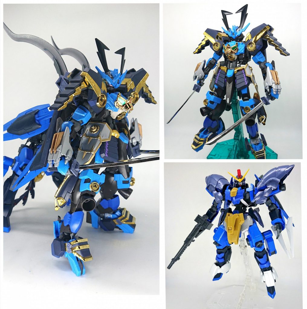 塗装なしだと青を基調とした配色ですが、あまりの違和感のなさに自分でもびっくりしました。
ボツにしたサンドロックっぽいシュヴァルベグレイズもケンタウロスユニットとして活用しました。