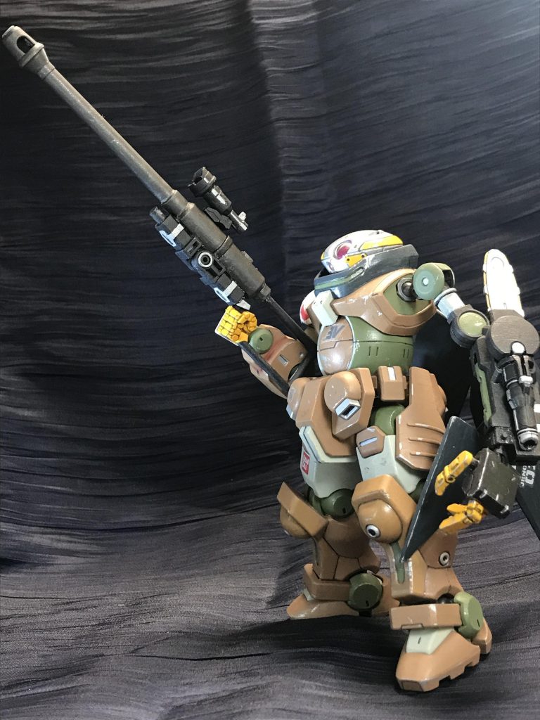 ライフルもジャンクでそれっぽく。手製の密造銃のような感じにしました。