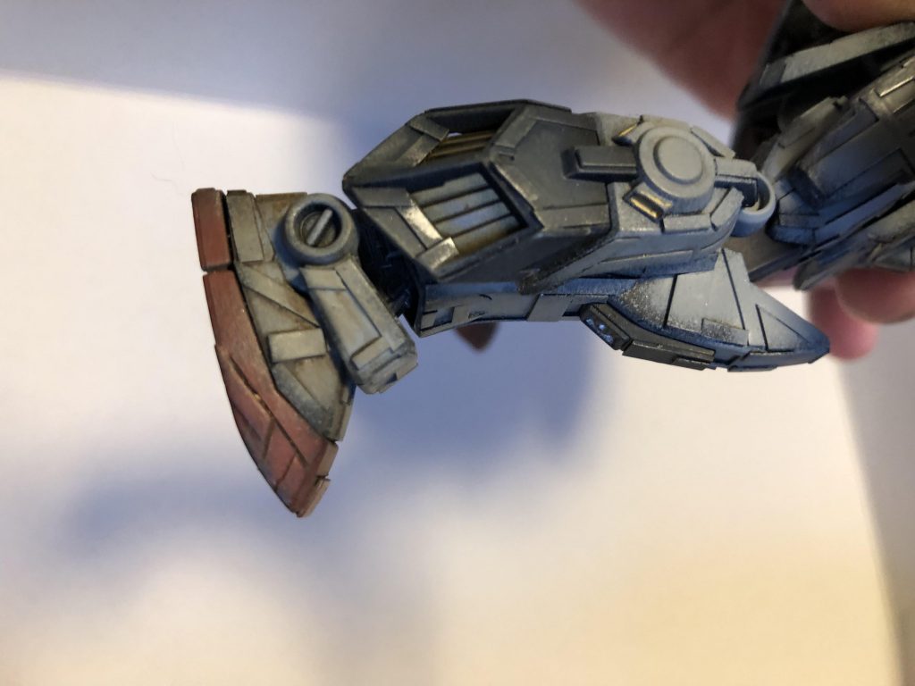 脚部は土汚れ感を出す為にマッド系でウェザリング