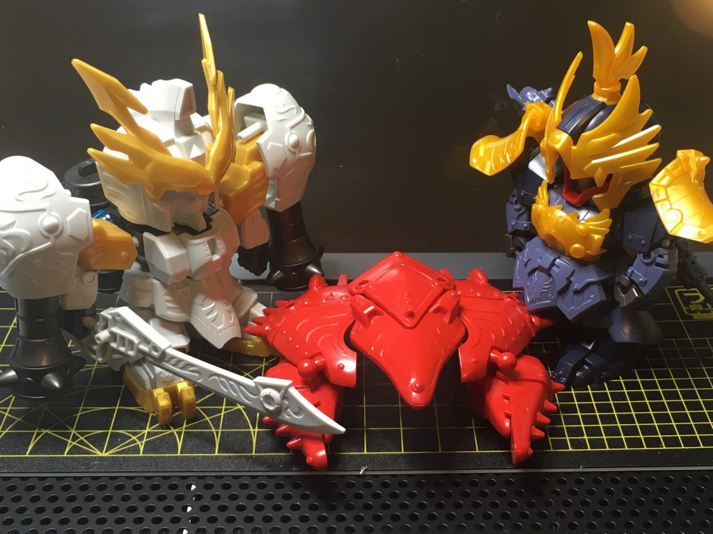 主な材料
基本、孫策サイサリスに太史慈ドムの鋼甲機を着せます