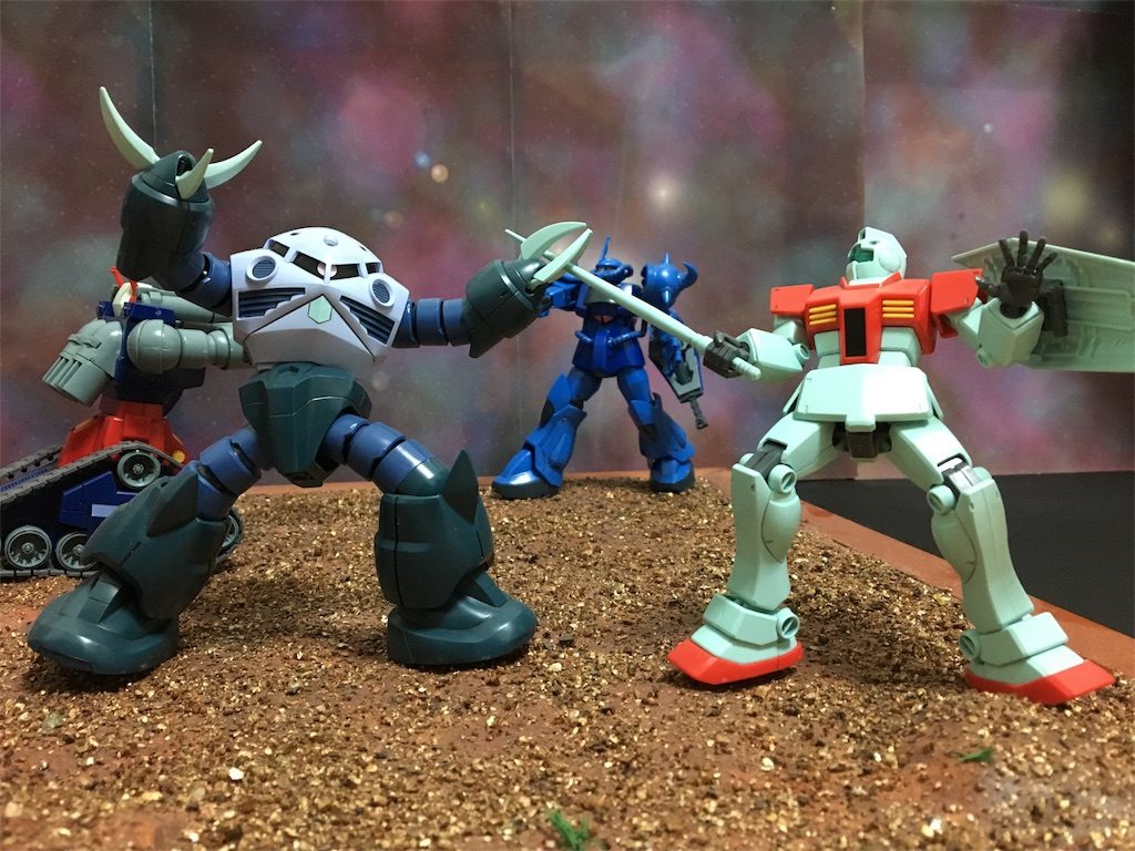 HG ジオラマ（惑星編）–3枚目/制作者：すてでぃ