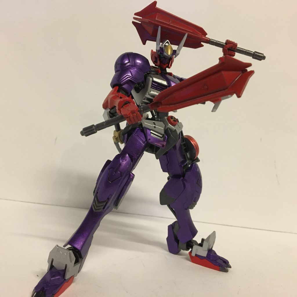 メイン武器をツインメイスにして音撃棒を再現しました。通常のメイスも好きですがツインメイスも力強く感じます👍