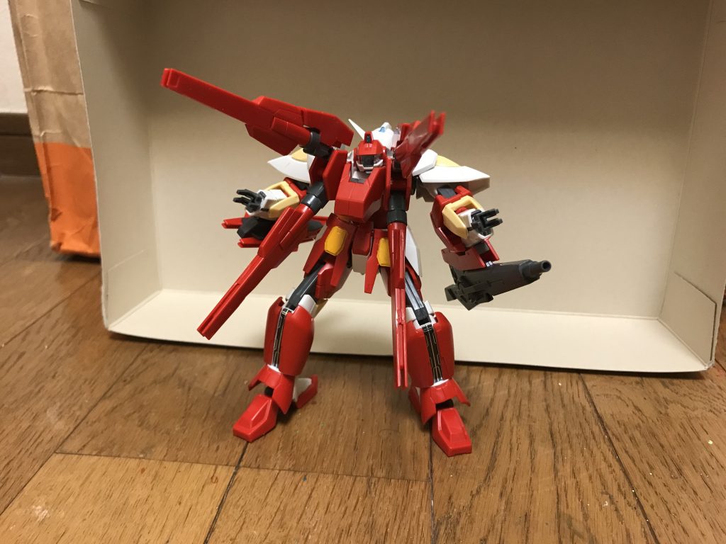 キャノンモード砲撃形態であり、火力と防御力に特化している。ツインドライヴシステムから得られた大出力のGN粒子を、本機の火器とGNフィールドに回す事で、他のMSとは比較にならない大火力と堅固な防御力を実現している。GNフィールドGN粒子を機体周辺に展開し、球状のバリアを形成する機能であり、戦闘中でも移動しながら防御手段として展開できる。しかも、展開中でも本機からの攻撃は素通りし、防御を崩さずに、一方的に相手を攻撃できる。本機の主砲となるブラッドライフルと大型エボルティファングは、膨大なGN粒子の供給によって、威力がガンダムモードの3倍にまで増加する。特に大型エボルティファング4基は、機体正面に展開したGNフィールドで集束する事で、一直線状のビームを放つ事が可能で、その威力は、ガンダムモードの30倍にまで高められ、陽電子砲すら上回るとされており、スペースコロニーをも一撃で焼き尽くすほど。機動力もガンダムモードほどではないものの充分に高く、フォースインパルスガンダムと同等以上。