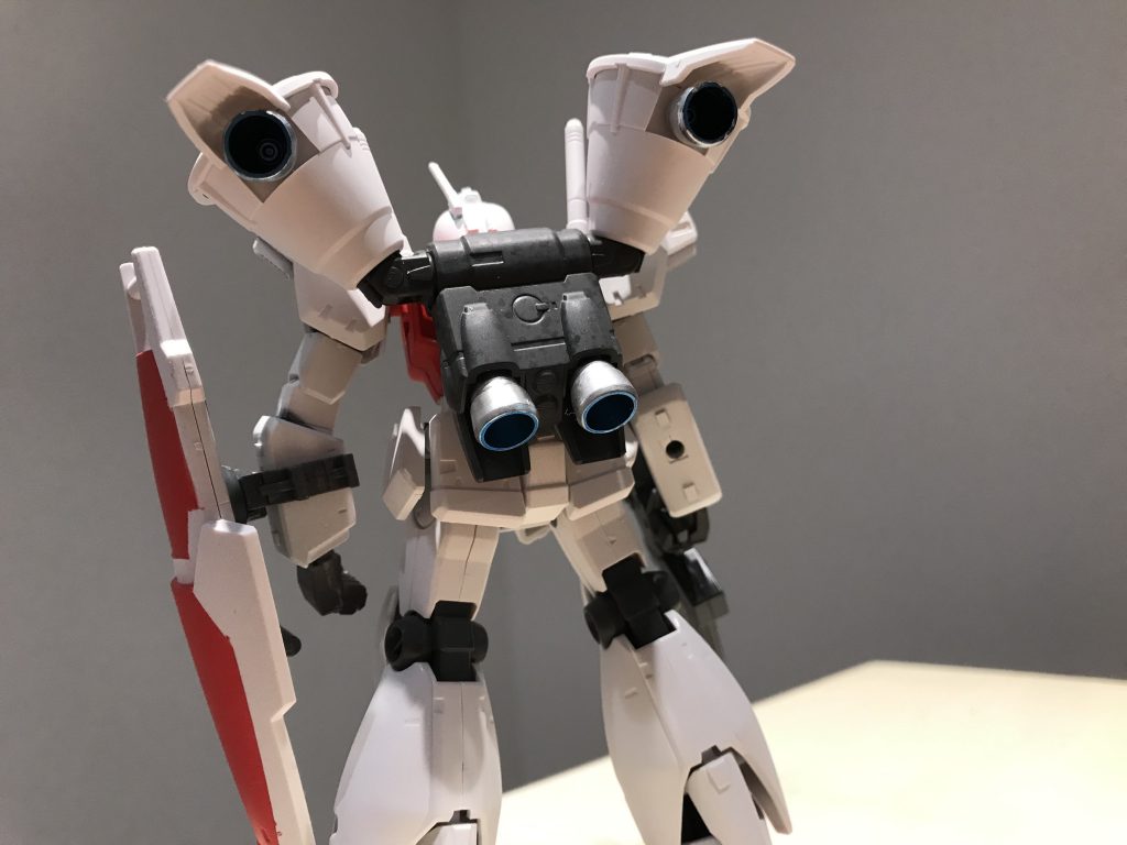 見えにくいですが、バーニアの中を青、周りを銀で塗ったところがお気に入り。