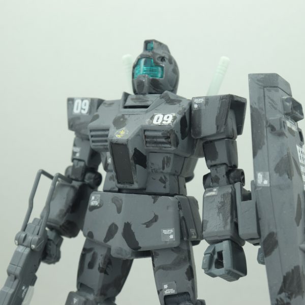 HGUC ジム　都市迷彩風　塗装