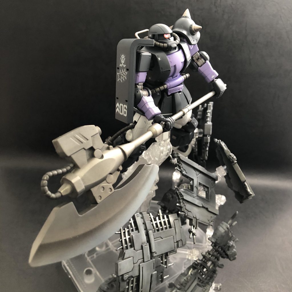MS-06R-1A ZAKUⅡ オルテガ専用機–2枚目/制作者：@kenbumono