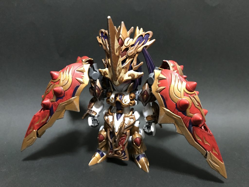 三国志創傑伝の１つこの細かさ、とてもきれいです
少しずつ塗分けもできるようになってきました。
まだまだ課題が残りますが、塗分け終わるととてもきれいです。