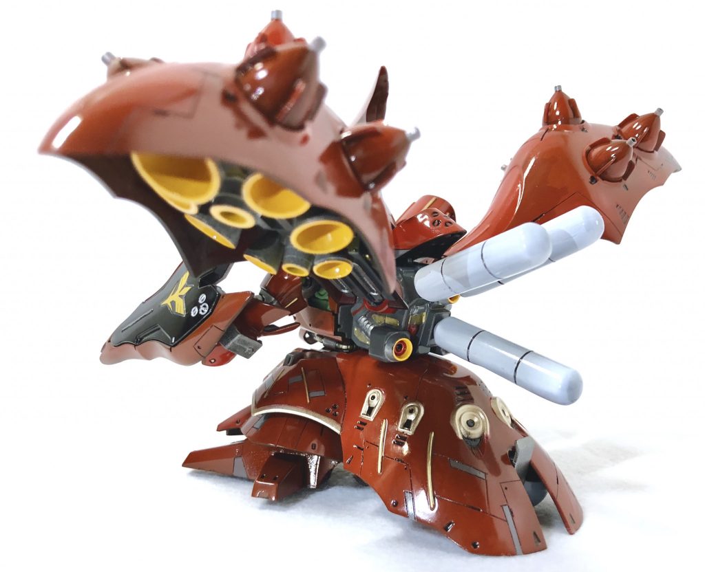 背面！よく見るとプロペラントタンクはボコボコになってるのは修行不足の証！