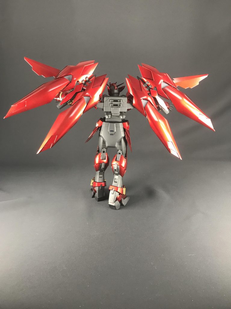 赤色は①黒サフ②スーパーシルバー③ガイアクリアーレッド④スーパークリアーIII
です光の当たり具合でオレンジにも見える良い色合いが出ました😆