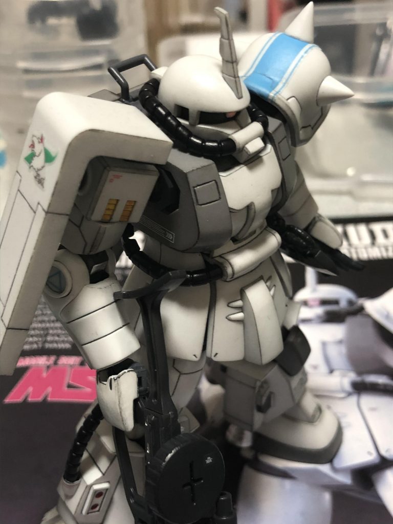 スケ防止にパーツ裏は黒で塗装