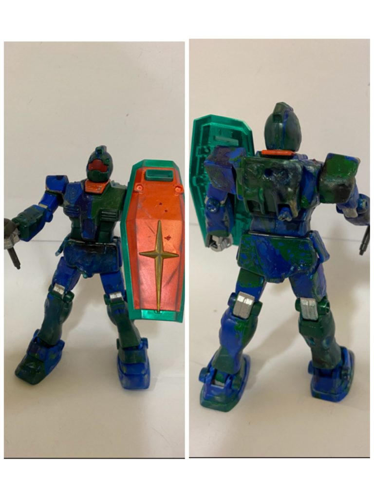 マーブル塗装に初チャレンジするも失敗