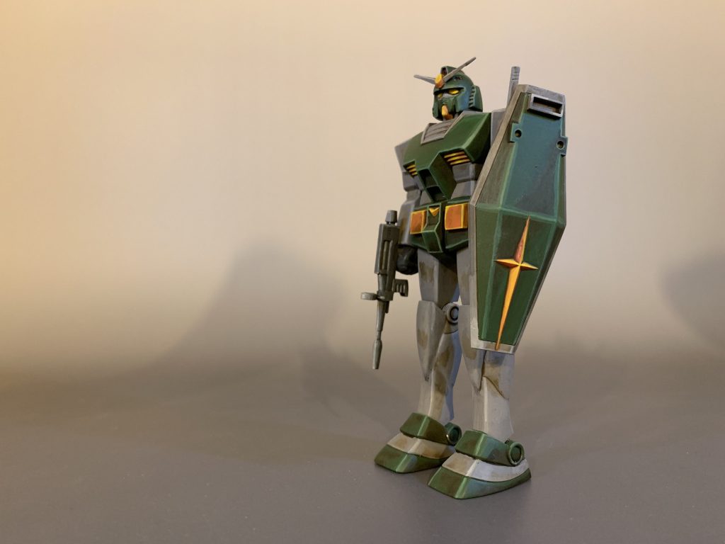 初めてシタデルペイントシステムに従ってアーマーをパージしたフルアーマーガンダムの中の人色に塗装しました。