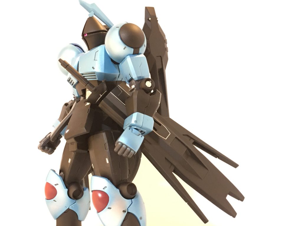 鶏冠みたいなアンテナはGNアーチャーから移植です。