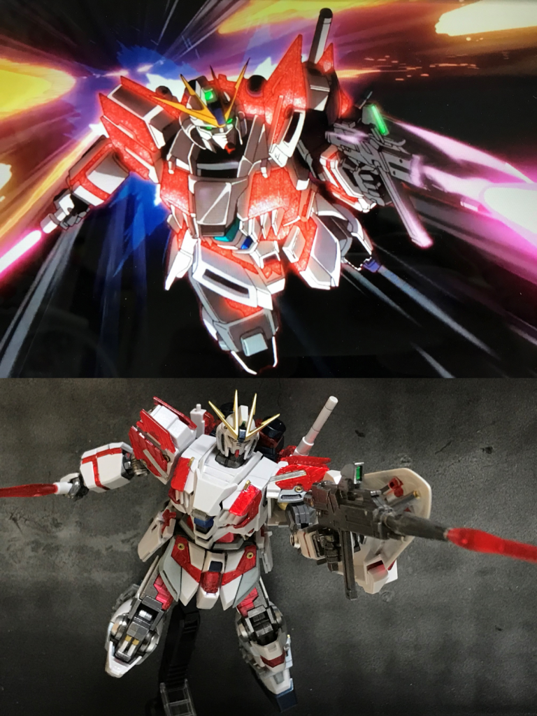 C装備についてはこのシーンしか印象にありません。が、このポージングは意外に難しいです。