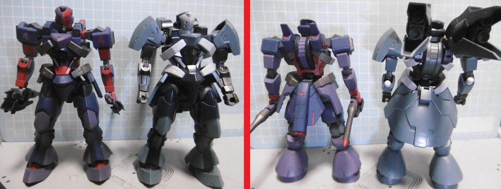 元の漏影と。
前作の【百聯】では元の体型よりも若干太めにしましたが、
本作では逆に細めの調整。