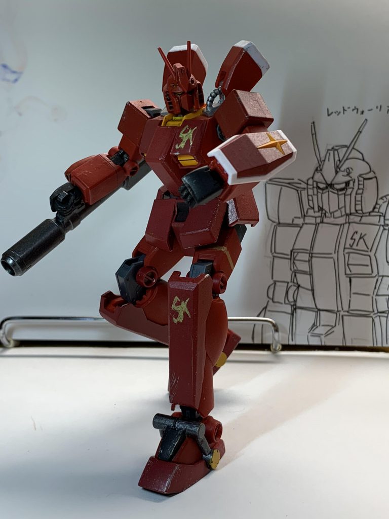 塗装ハゲがめちゃ怖いけれど肩のブースターもそのまま可動。