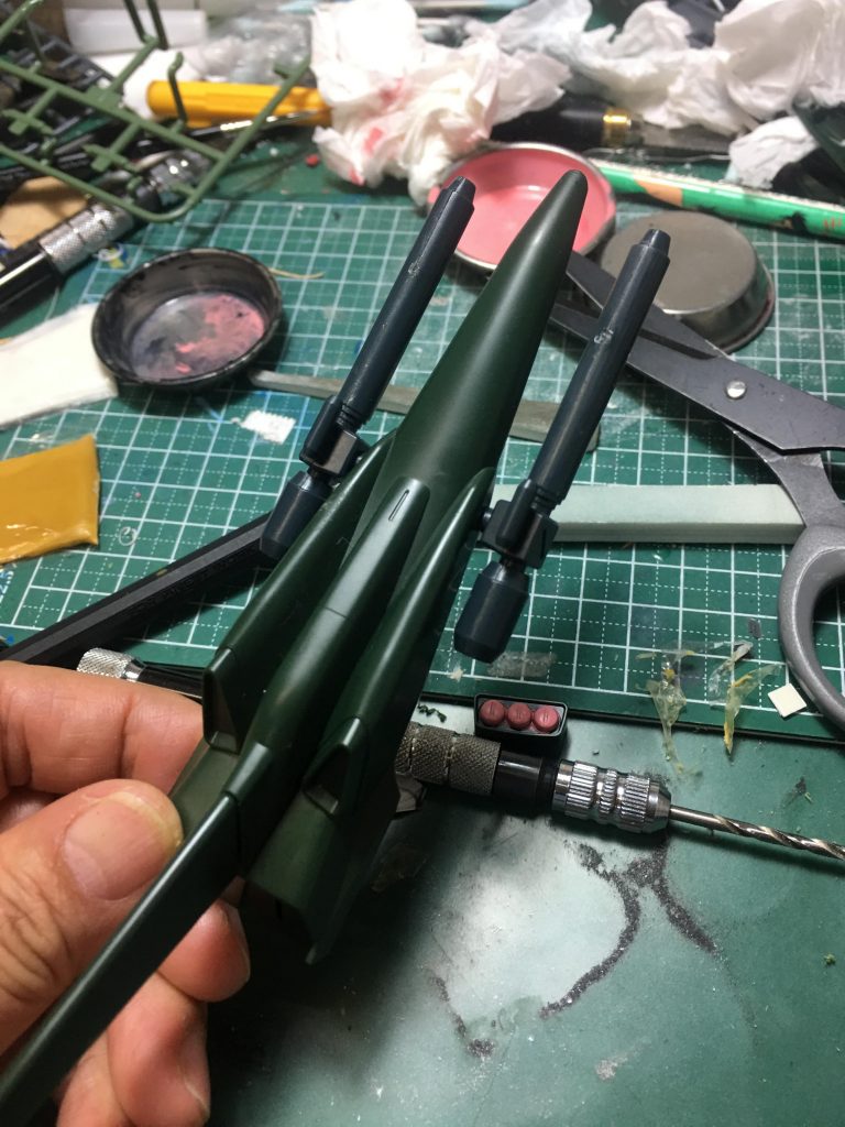 ビームキャノンは、旧キットのダブルZZ（多分）から流用。