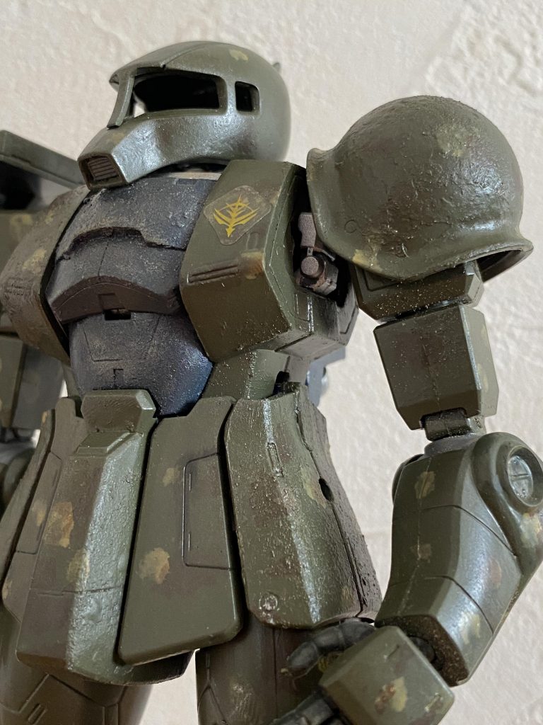 タミヤパテをぬりつけザラザラのかんじを出しました❗️