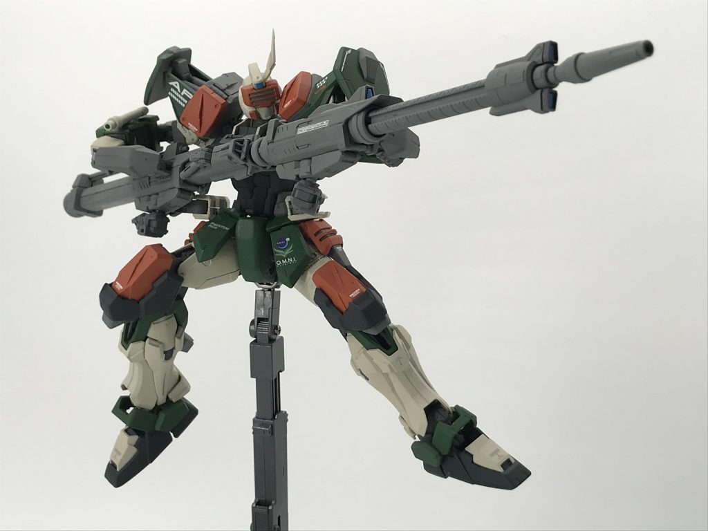 ちょっと額が下がってジムスナイパーⅡっぽい感じに見えてお気に入り