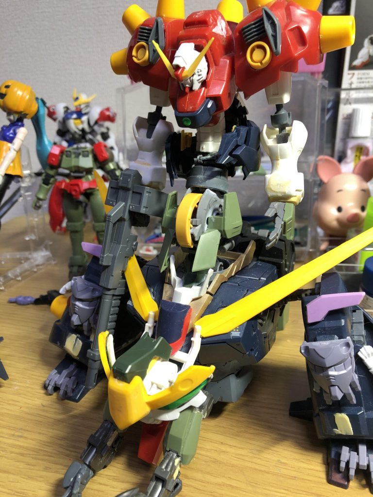 こんな感じで色んなパーツを付けてる延長させてやりました