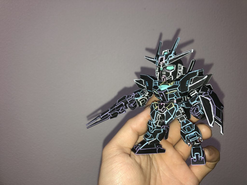 SDCSアースリィガンダム ハシビル考案ネオン風塗装–2枚目/制作者：ハシビル