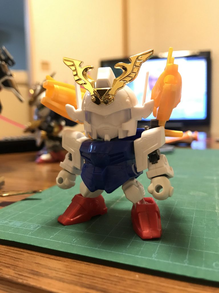 小さいキットをちまちま改造するのって楽しいですよね。だけど、この後は、2連続であの機動武者です！お楽しみに。最後までご覧頂きありがとうございました。