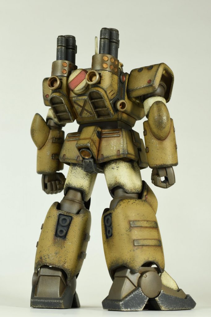 HGガンキャノン量産型 ウェザリング仕上げ–3枚目/制作者：LEDsen