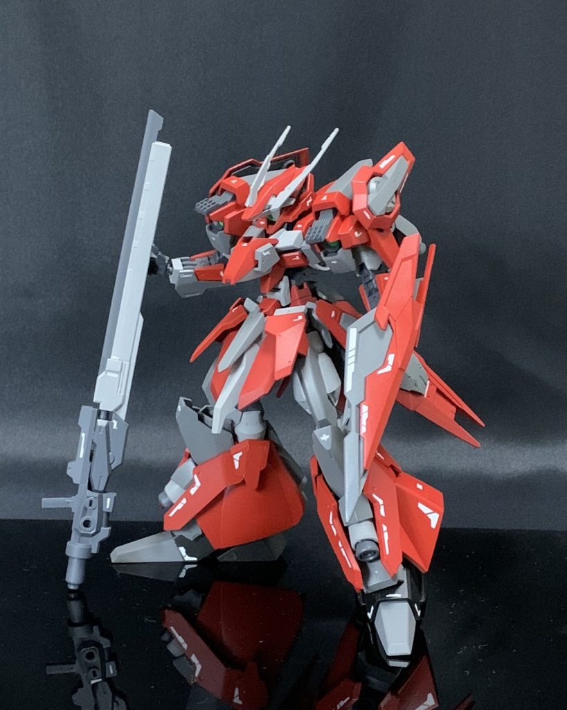 シュツルムブースターは戦闘中でも接続を解除できます。またこの形態であれば大気圏内の活動も可能になります。
〜ここから製作過程~