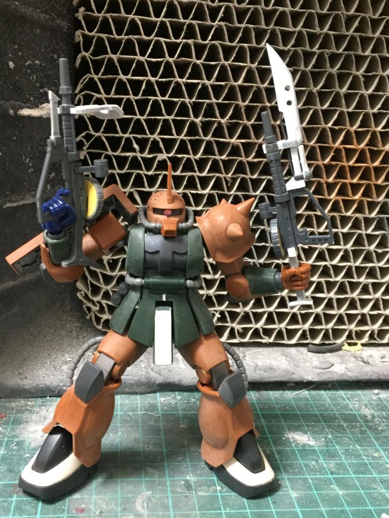 ジオン軍武器セットみたいな感じで作っててすごい楽しかったです( ˙꒳˙ )岸○メル