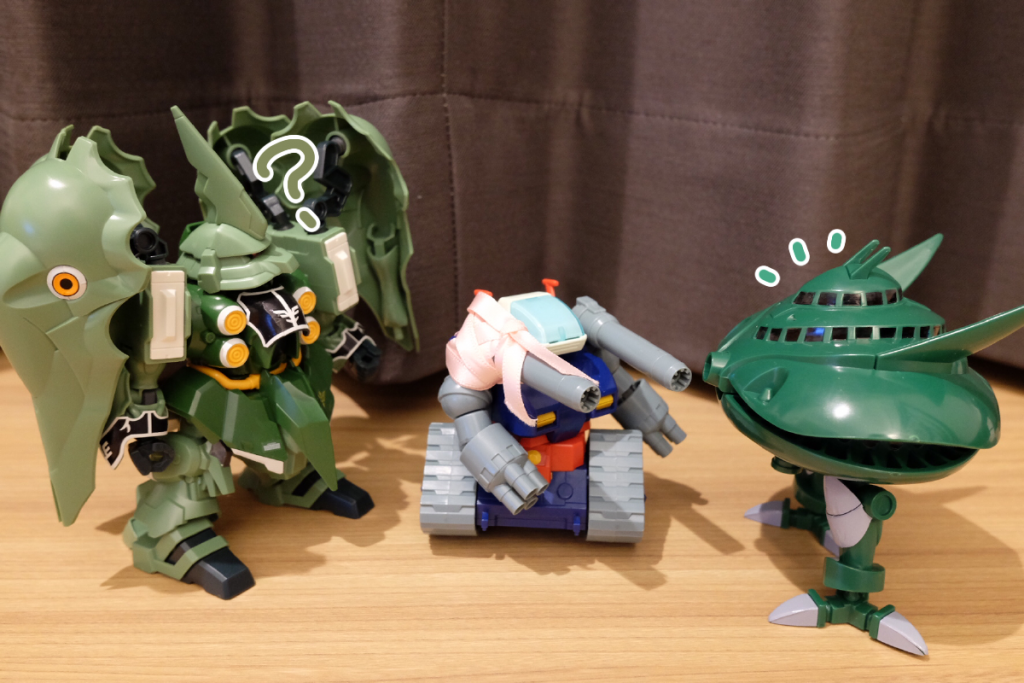 ザム:牛乳飲んでも大きくはならないよ
タンク:なんで?
クシャ:なんで?