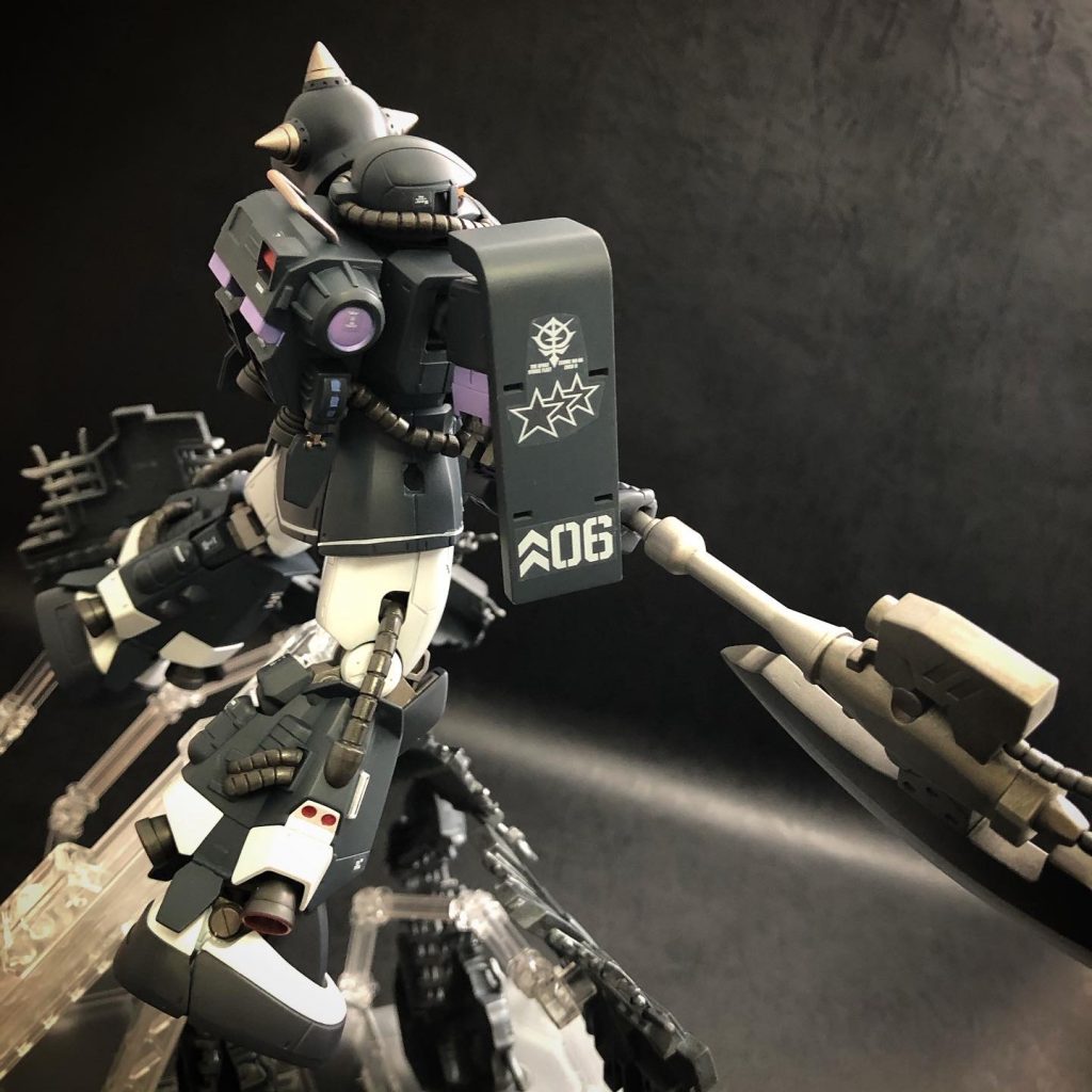 MS-06R-1A ZAKUⅡ オルテガ専用機–4枚目/制作者：@kenbumono