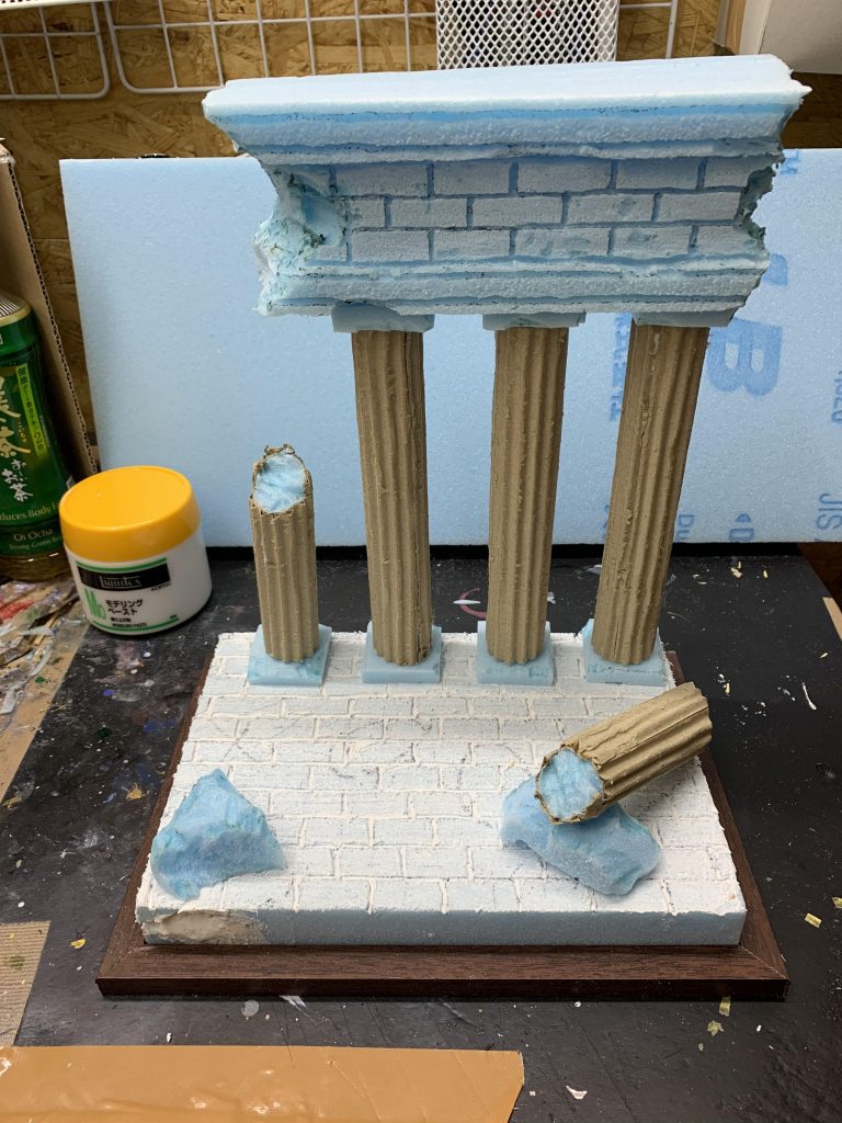 色々なモデラーさんの製作方法を参考にジオラマを製作しました。