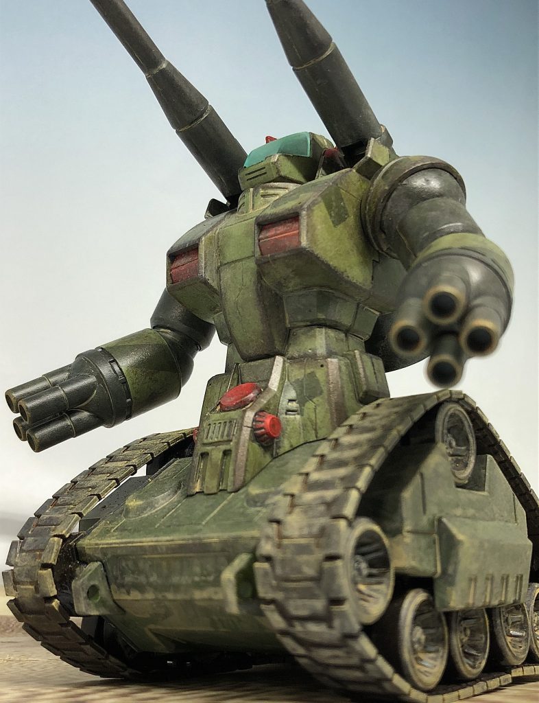 局地型ガンタンク-砂漠仕様–3枚目/制作者：@right_gunpla