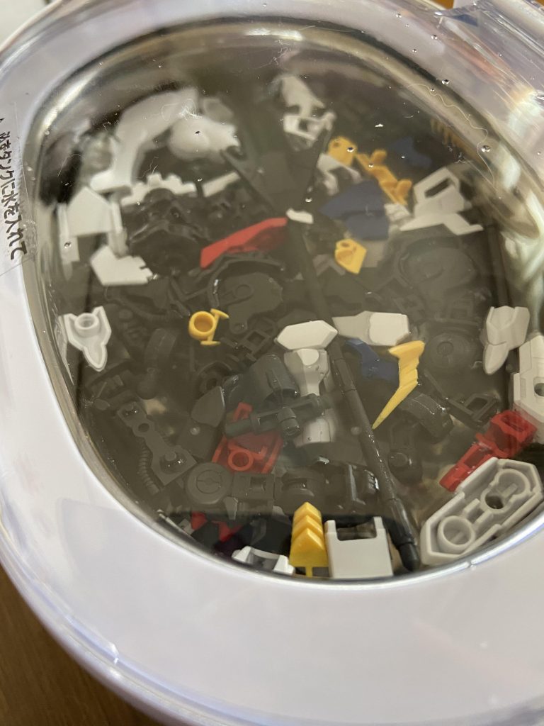 バラバラにしてお風呂(洗浄)へ