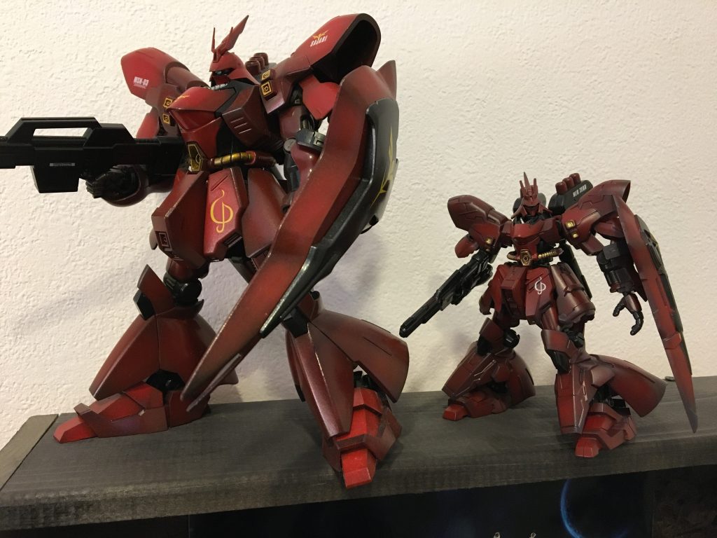 HGとの比較。小さいけどGフレームの方がお気に入り！