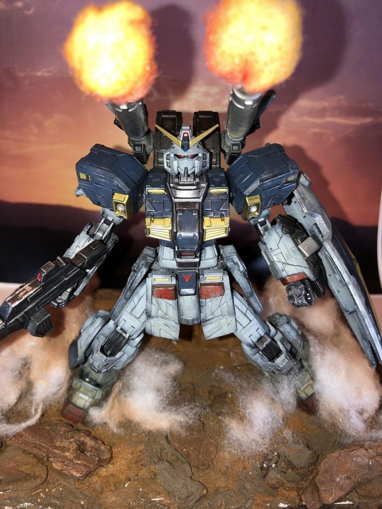 撮影用ライトを消し背景との調和