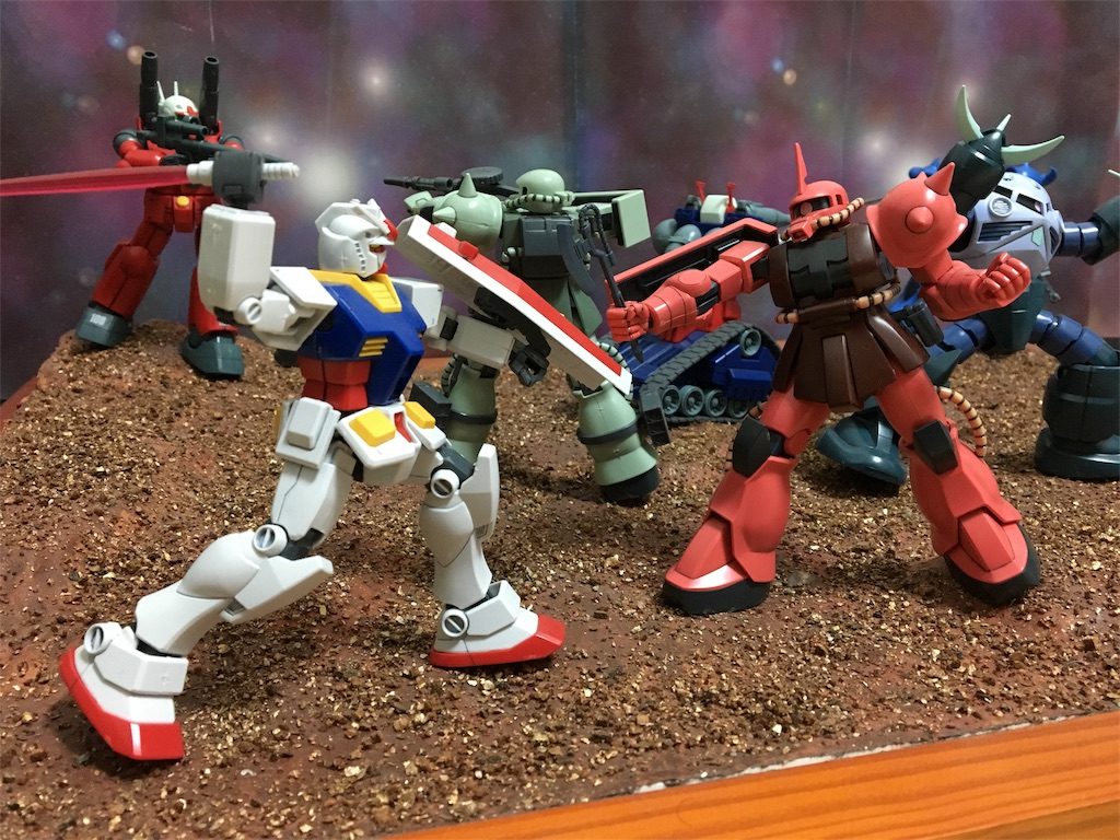 HG ジオラマ（惑星編）–2枚目/制作者：すてでぃ