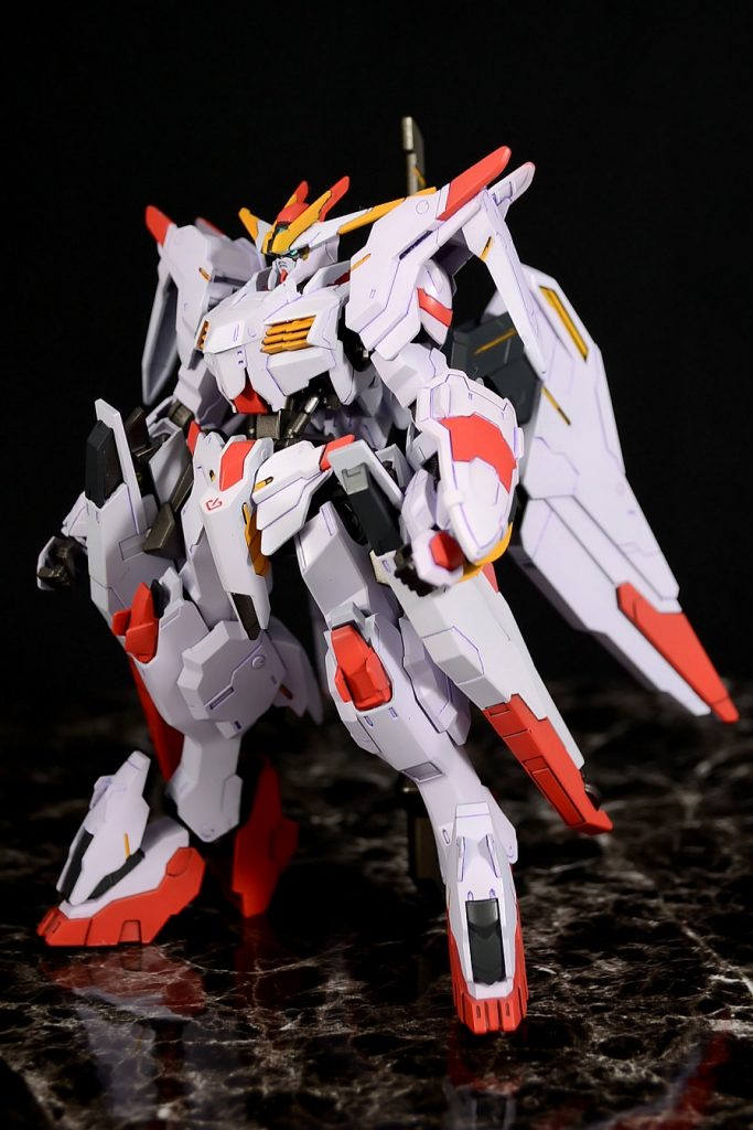 ■塗装レシピ(ガイアカラー)

白：ホワイト＋エヴァパープル(少量)
赤：ローズブライトレッド＋ホワイト(少量)
黄：ビビッドオレンジ
紺：ミッドナイトブルー
フレーム：ガンメタル
墨入れ：タミヤエナメルパープル、ブラック、レッド

のち、つや消しコート。