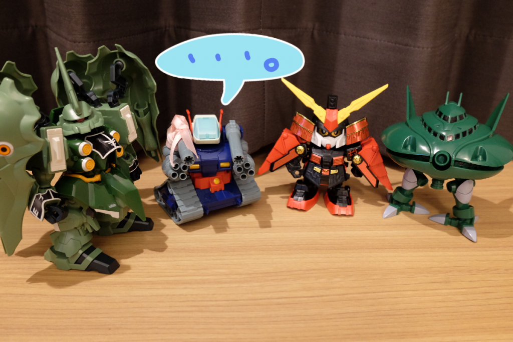 タンク:……ジオンじゃないのにおおきいね
武者:そうか?