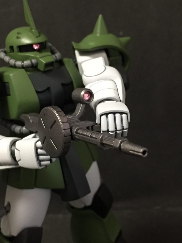 そして慎ましく105㍉ザクマシンガン
上記の装備は思いつきと余ってたのでぱっと塗った産物になりますヽ(゚∀。)ノ