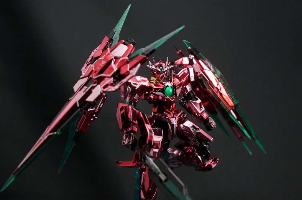 【メッキ加工】RG ダブルオークアンタ フルセイバー トランザムver.–2枚目/制作者：GUNPLUSTER LAB ｶﾞﾝﾌﾟﾗ専門のﾒｯｷﾗﾎﾞ