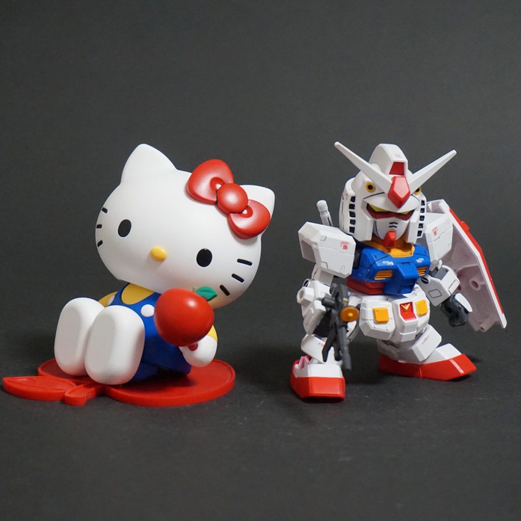 もちろん組み替えてガンダムとキティちゃんにも出来ます。