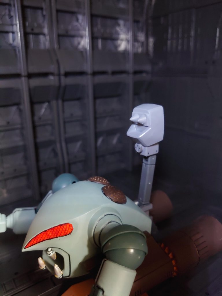 ブラレロにしてみたくてジャンクパーツでそれっぽいヤツ作ってみた
＊HGギャンのカカトパーツ