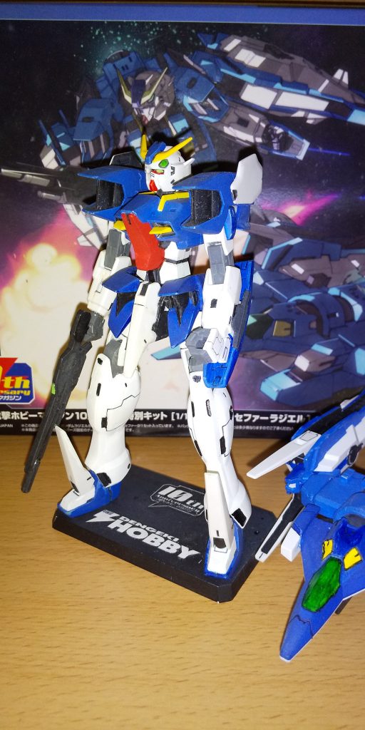 今回は塗装作品として一応は満足しているのですが、まだ中古で溜め込んでいる開封前のラジエルがあるので
関節改造や可動域改造にいずれ挑戦したいです